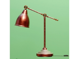 Old Copper Table Lamp 3d preview