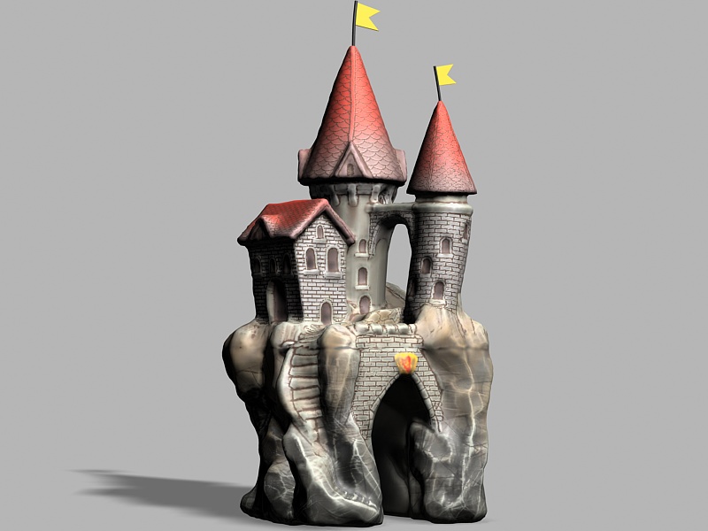 Aquarium Castle 3d rendering