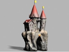 Aquarium Castle 3d model preview