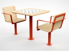 Outdoor Patio Table and Chairs 3d preview