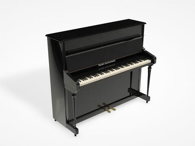 Upright Piano 3d rendering