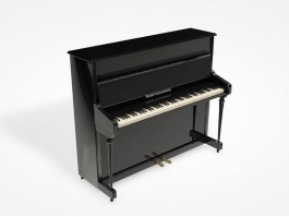 Upright Piano 3d model preview