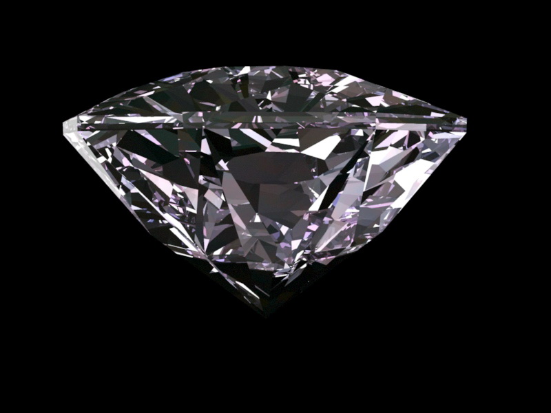 Beautiful Diamond 3d rendering