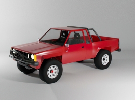 Red Off-Road Truck 3d preview