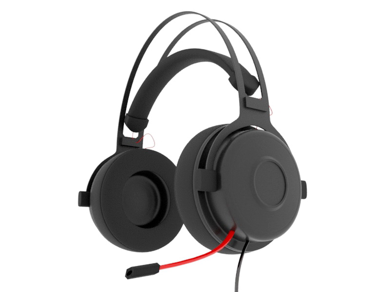 Headset with Mic 3d rendering