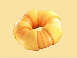 Braided Bread Ring 3d preview
