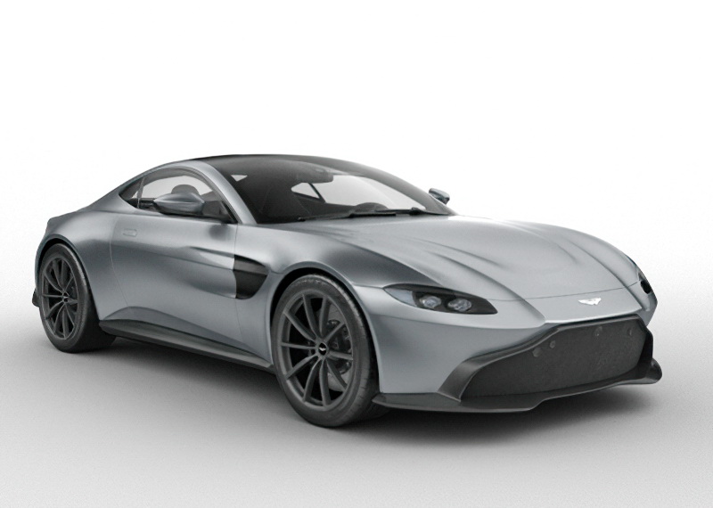 2020 Aston Martin Vantage 3d rendering