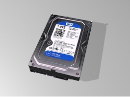 WD 1TB Blue Hard Drive 3d preview