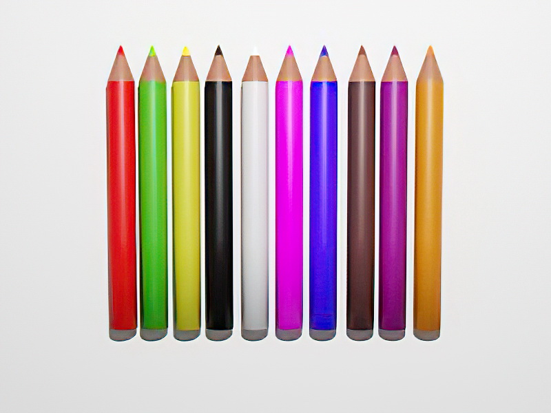 Colored Pencils 3d rendering