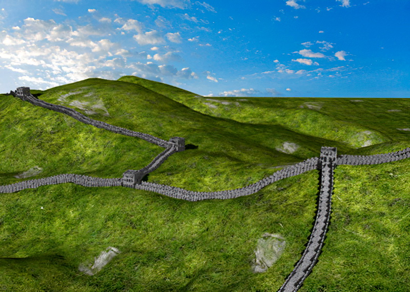 The Great Wall 3d rendering