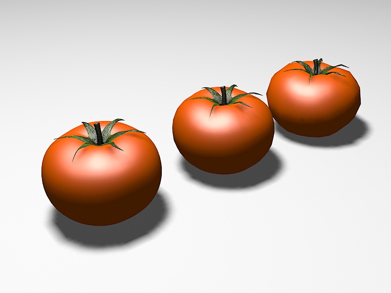Red Tomatoes 3d rendering
