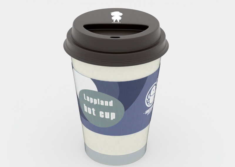 Iced Coffee Plastic Cup 3d rendering