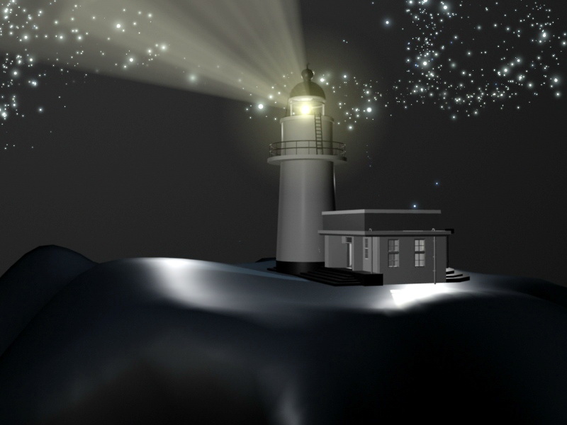 Fantasy Lighthouse 3d rendering