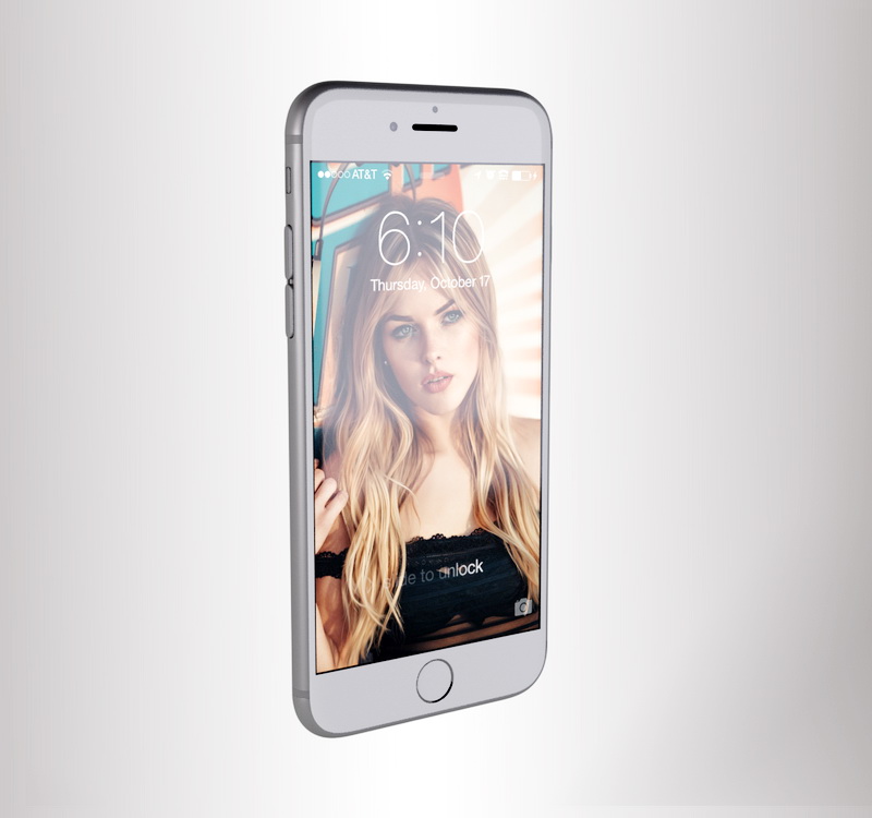iPhone7 Plus White 3d rendering