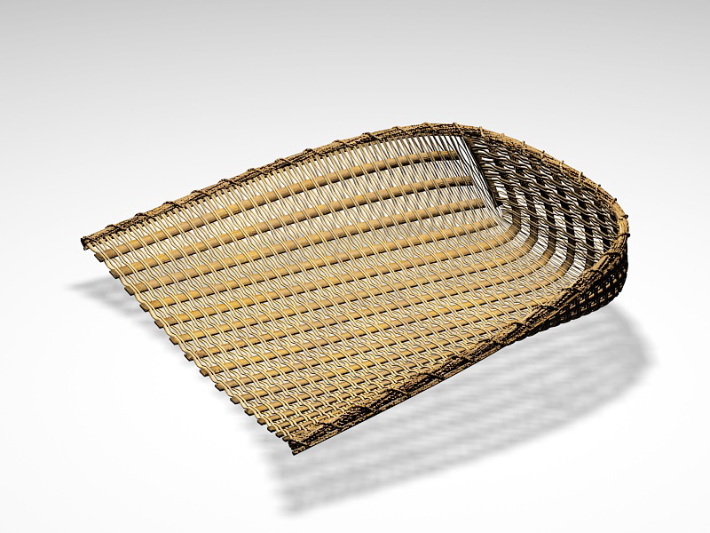 Bamboo DustPan 3d rendering