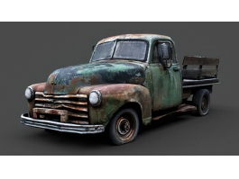 Abandoned Farm Truck 3d preview