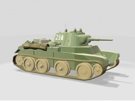 Soviet Cavalry Tank BT-7 3d preview