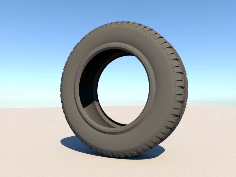 Automobile Tire 3d rendering
