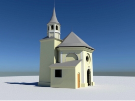 Small Country Church 3d preview