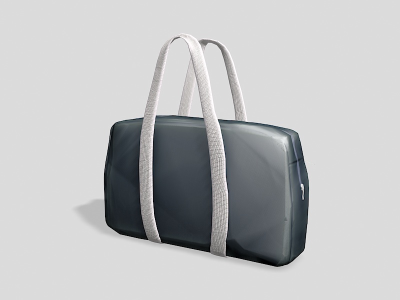 Leather Tote Handbag 3d rendering