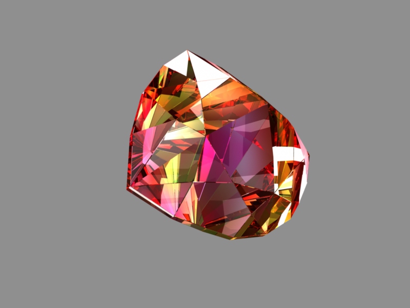 Red Diamond 3d rendering