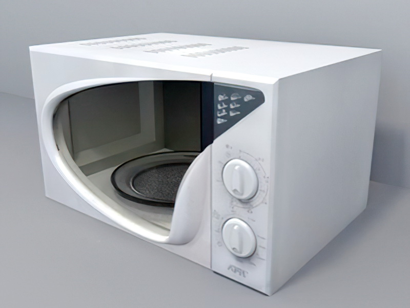 Modern Microwave Oven 3d rendering