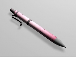 Pink Ballpoint Pen 3d preview