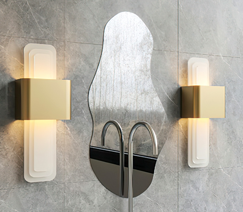 Modern Bathroom Wall Sconces 3d rendering