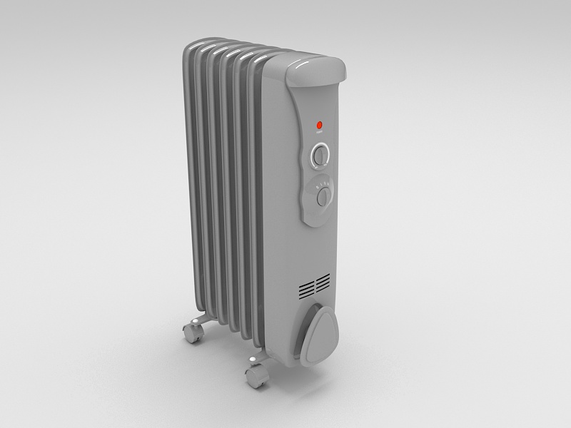 Oil Heater 3d rendering