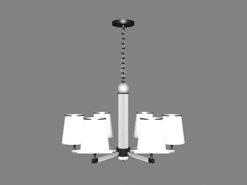 Modern Chandelier Lighting 3d rendering