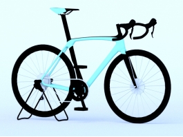 Blue Road Bike 3d model preview