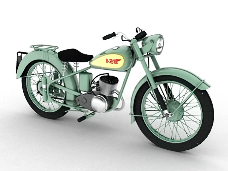 BSA Bantam D1 Motorcycle 3d rendering