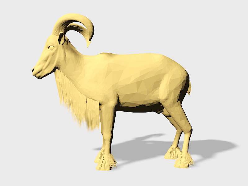 Gazelle Animal Figurine 3d rendering