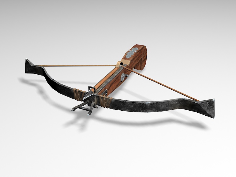 Antique Crossbow 3d rendering