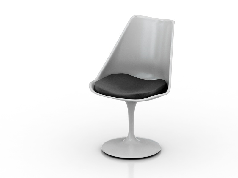 Tulip Dining Chair 3d rendering