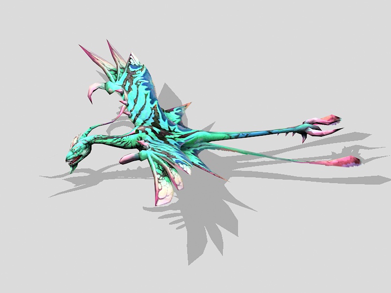 Avatar Movie Flying Creature 3d rendering