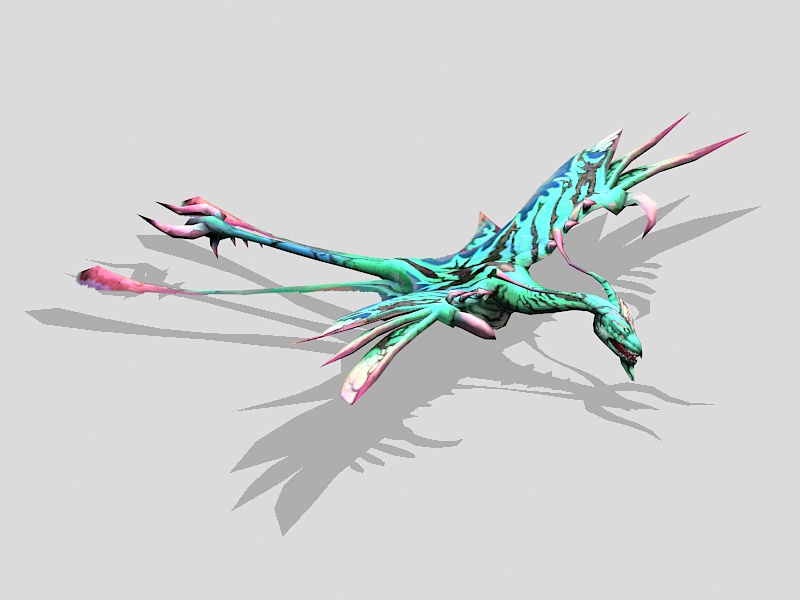 Avatar Movie Flying Creature 3d rendering