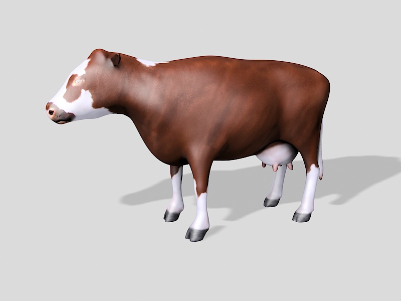 Abondance Cattle 3d rendering