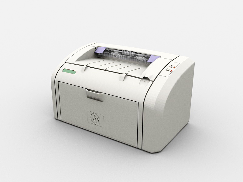 HP LaserJet 1018 Printer 3d rendering
