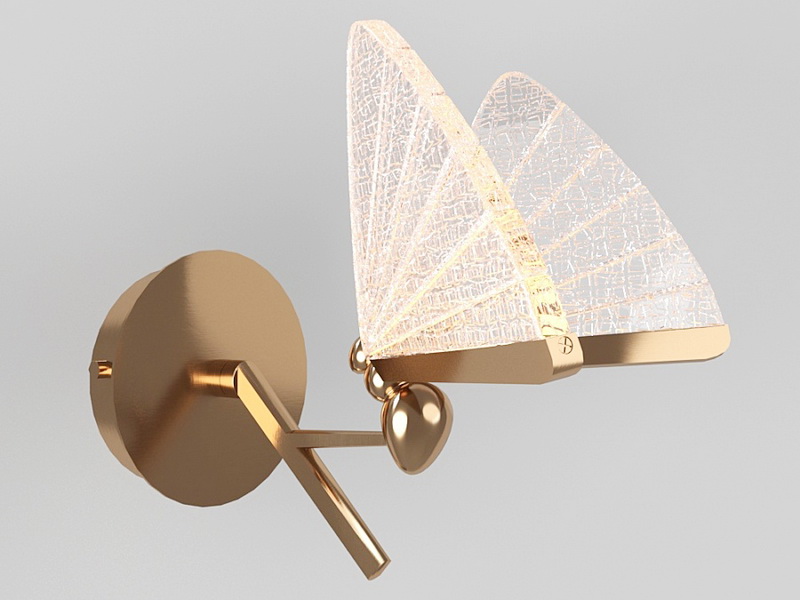 Butterfly Wall Sconce 3d rendering