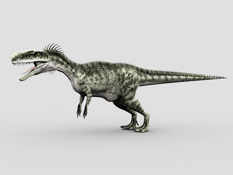 Monolophosaurus Dinosaur Rigged 3d rendering