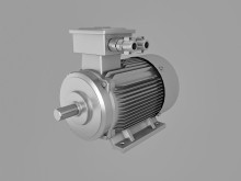 Industrial Electric Motor 3d model download