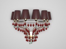 Crystal Wall Sconce Light Fixture 3d model download