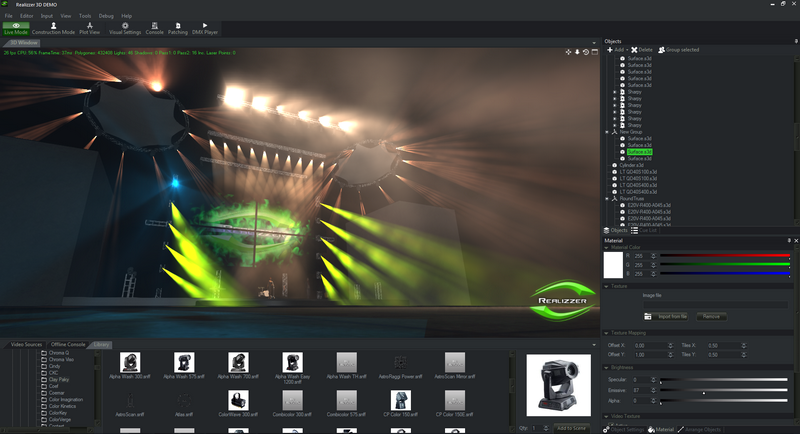 Realizzer 3D Lighting Simulation Visualiser Software -